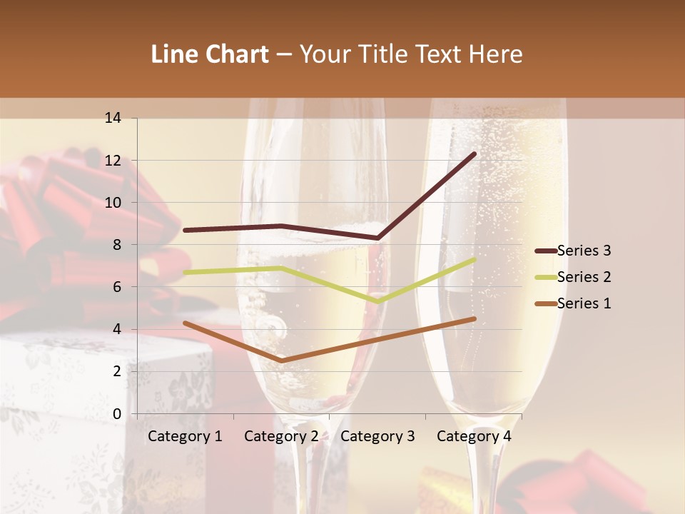 Life Love Champagne PowerPoint Template