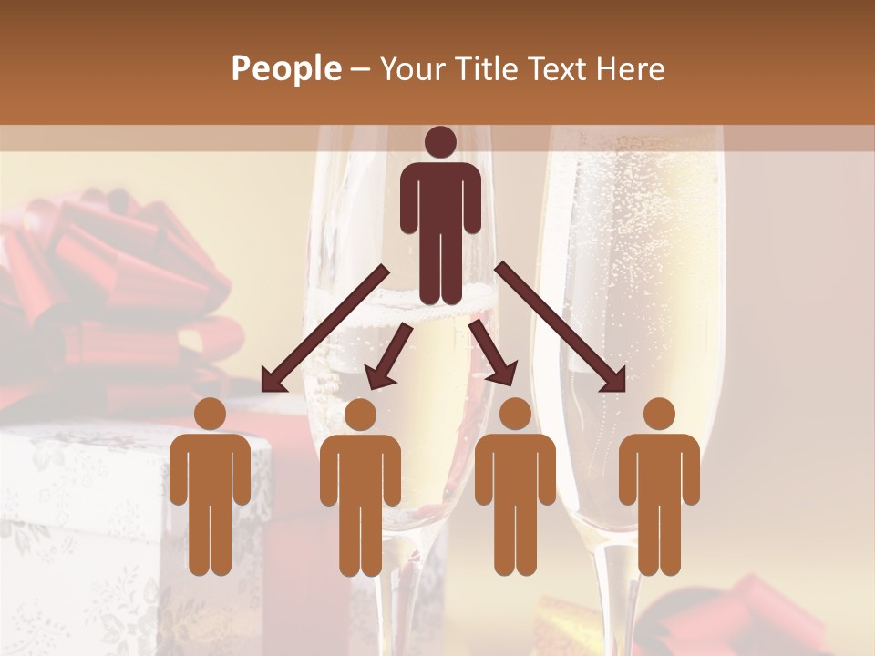 Life Love Champagne PowerPoint Template