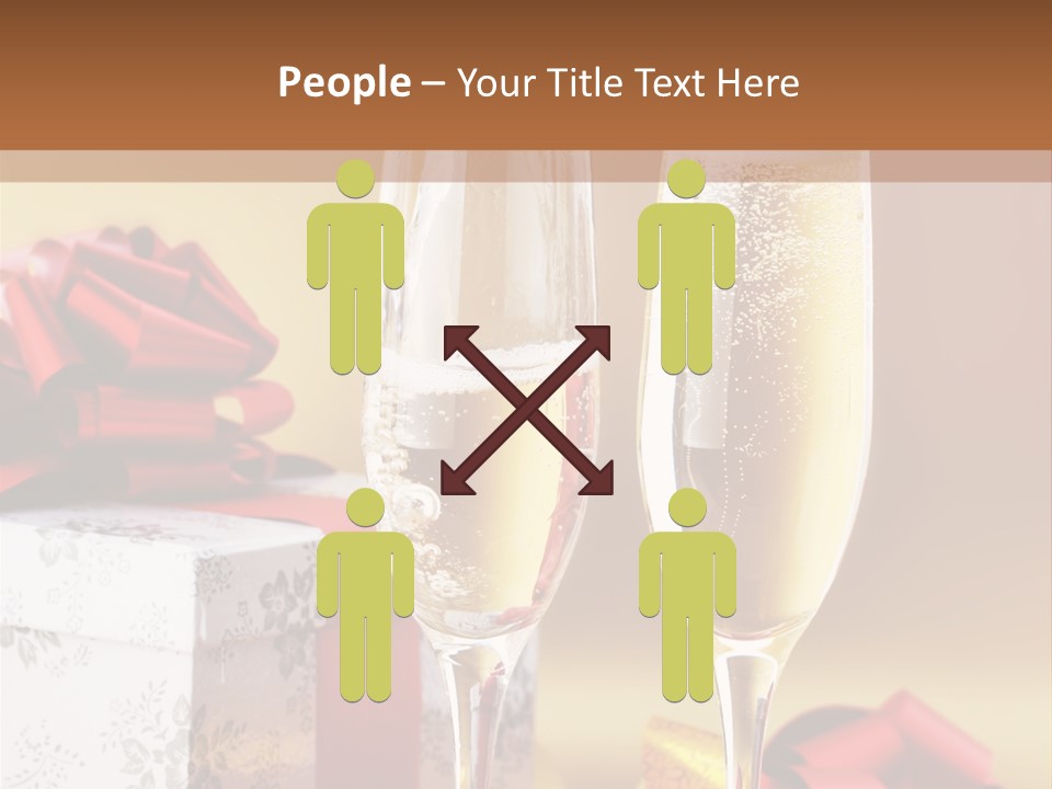 Life Love Champagne PowerPoint Template