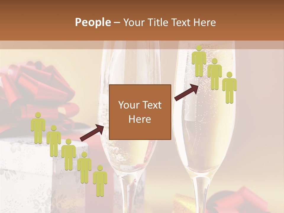 Life Love Champagne PowerPoint Template