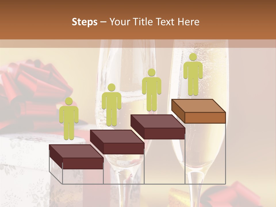 Life Love Champagne PowerPoint Template