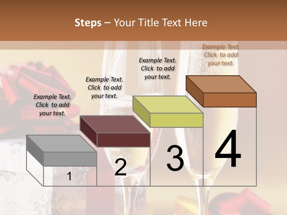 Life Love Champagne PowerPoint Template