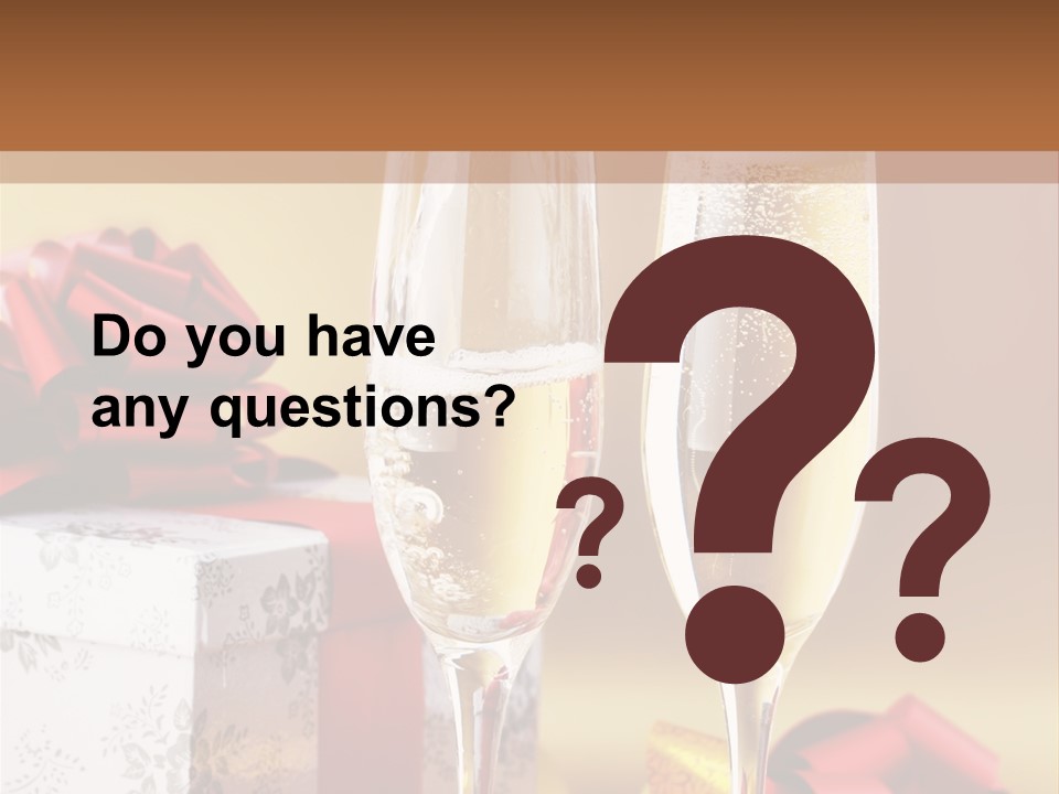 Life Love Champagne PowerPoint Template