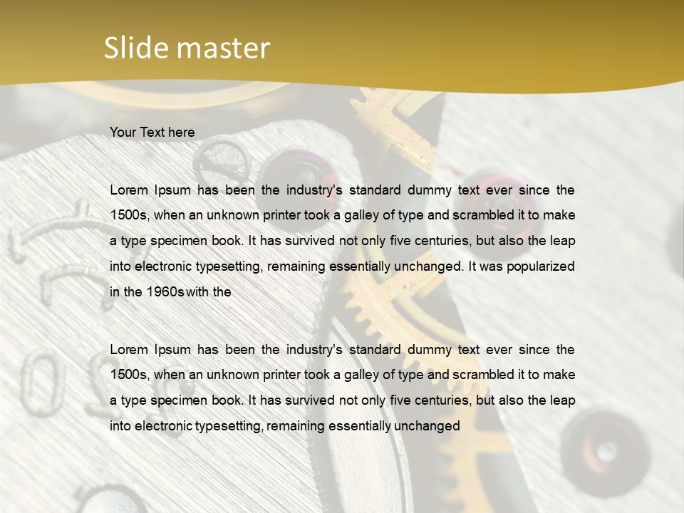 Time Circle Isolated PowerPoint Template