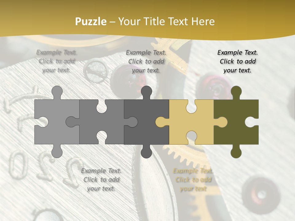 Time Circle Isolated PowerPoint Template