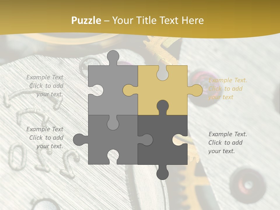 Time Circle Isolated PowerPoint Template