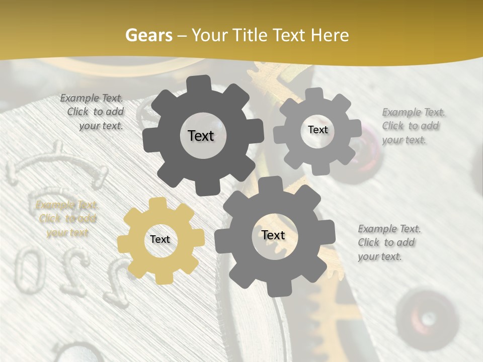 Time Circle Isolated PowerPoint Template