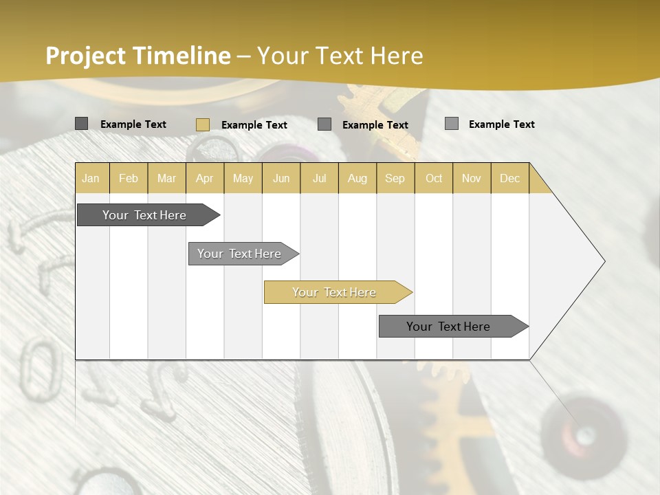 Time Circle Isolated PowerPoint Template