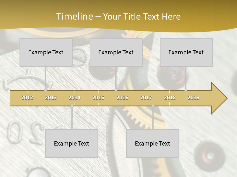 Time Circle Isolated PowerPoint Template