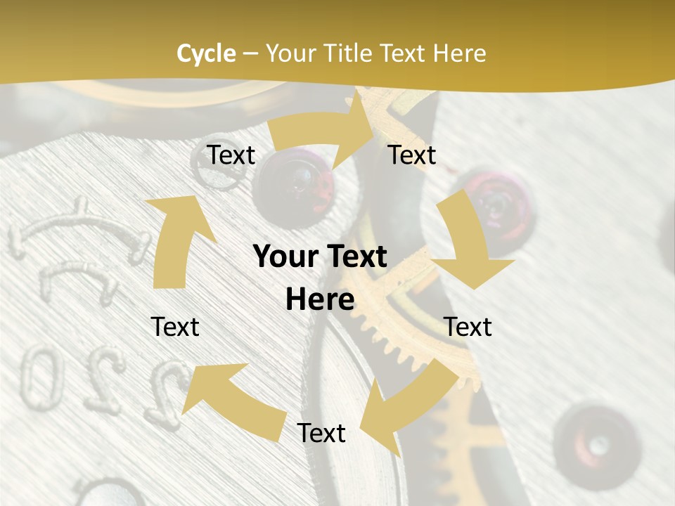 Time Circle Isolated PowerPoint Template
