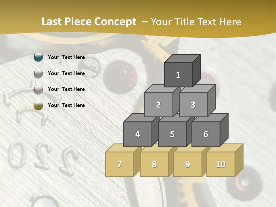 Time Circle Isolated PowerPoint Template