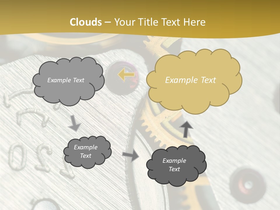 Time Circle Isolated PowerPoint Template