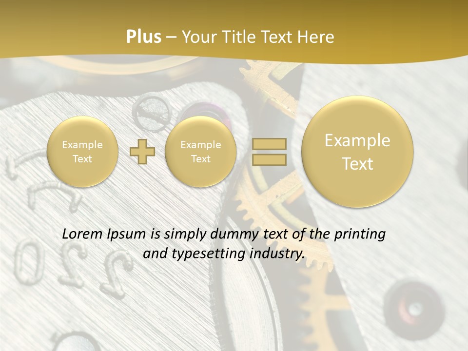 Time Circle Isolated PowerPoint Template