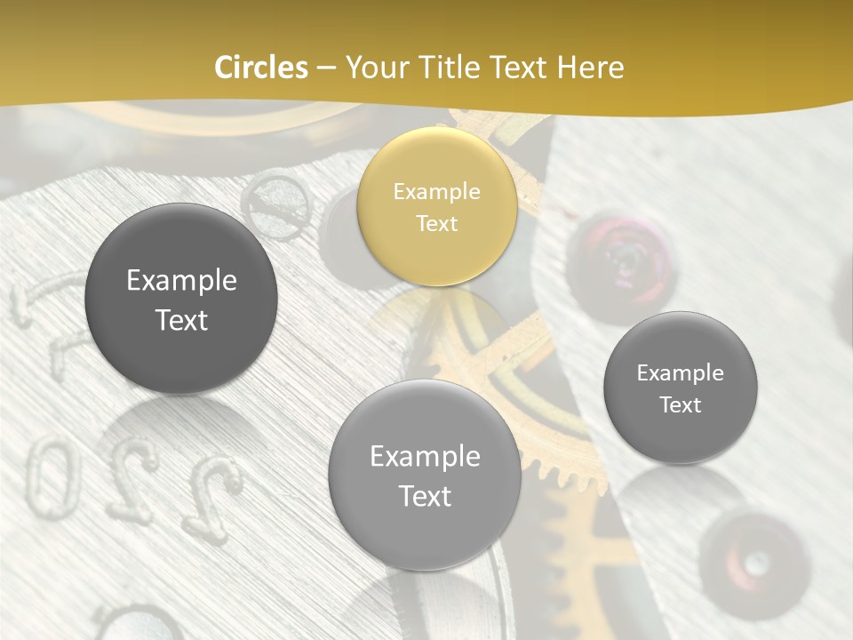 Time Circle Isolated PowerPoint Template