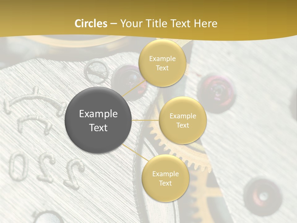 Time Circle Isolated PowerPoint Template