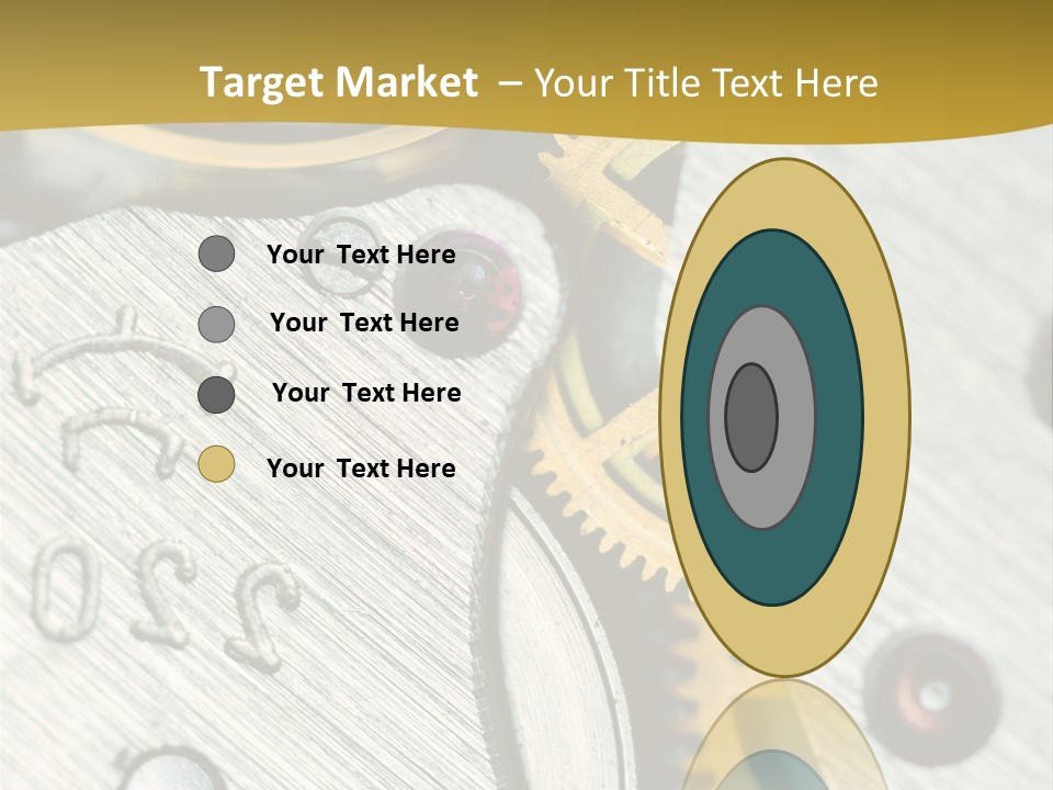 Time Circle Isolated PowerPoint Template