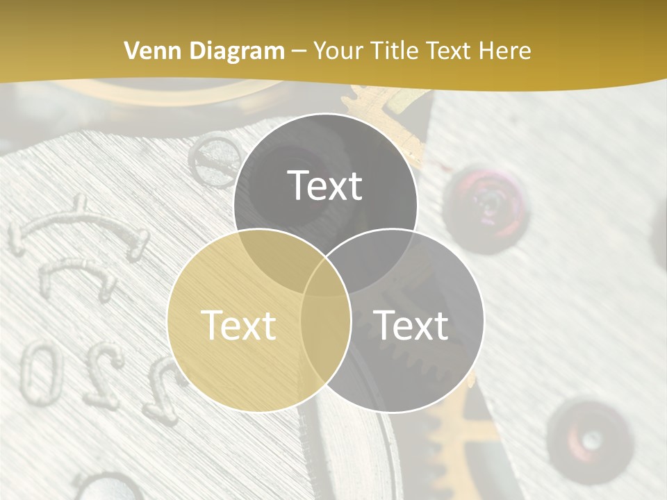 Time Circle Isolated PowerPoint Template