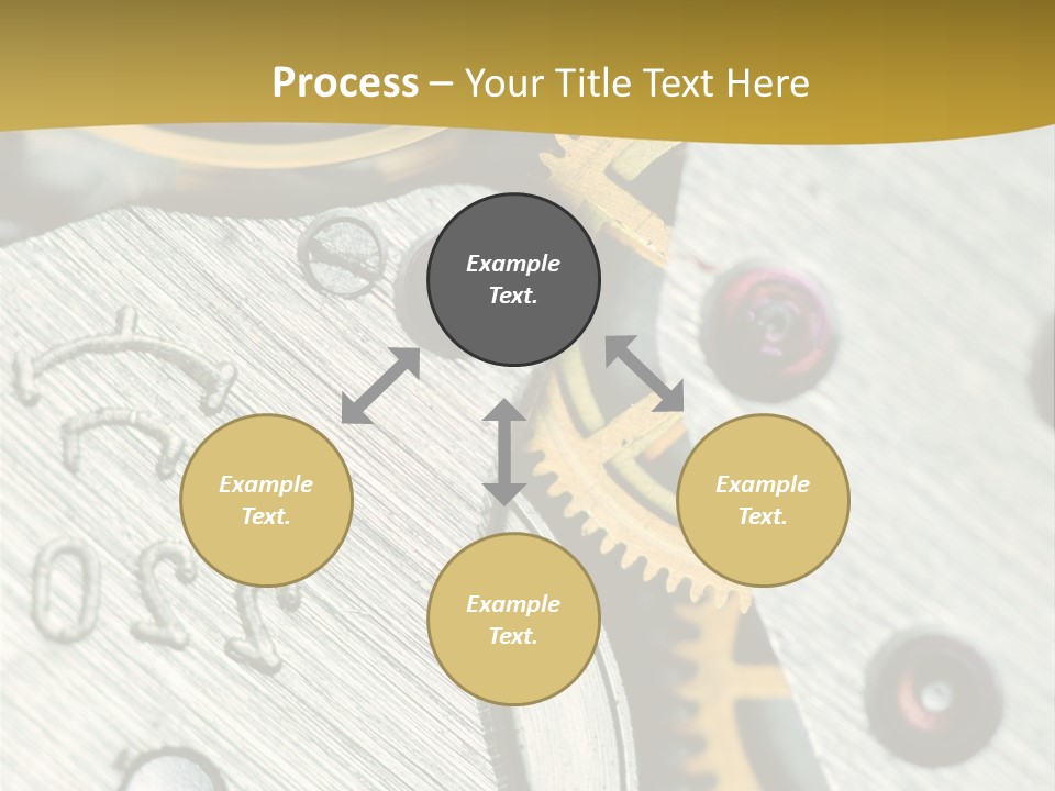 Time Circle Isolated PowerPoint Template