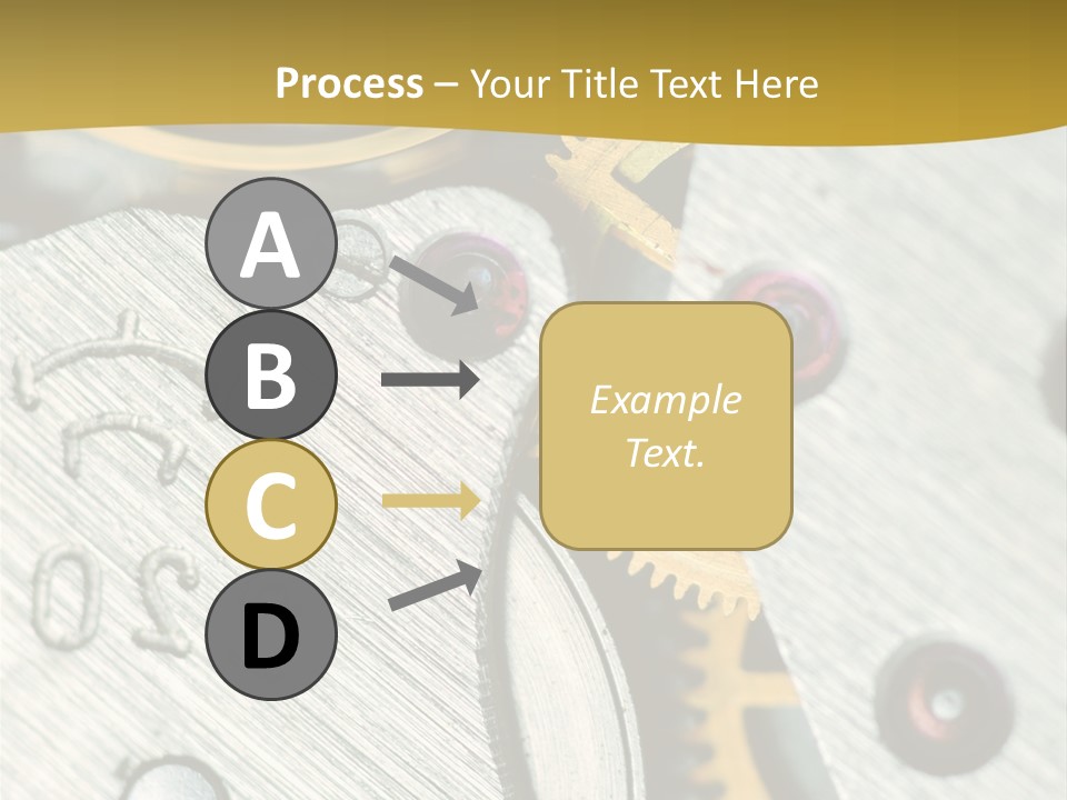 Time Circle Isolated PowerPoint Template