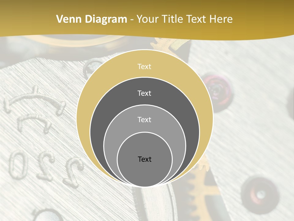 Time Circle Isolated PowerPoint Template