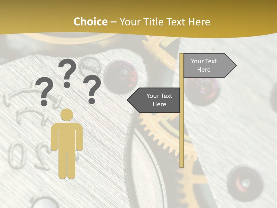 Time Circle Isolated PowerPoint Template