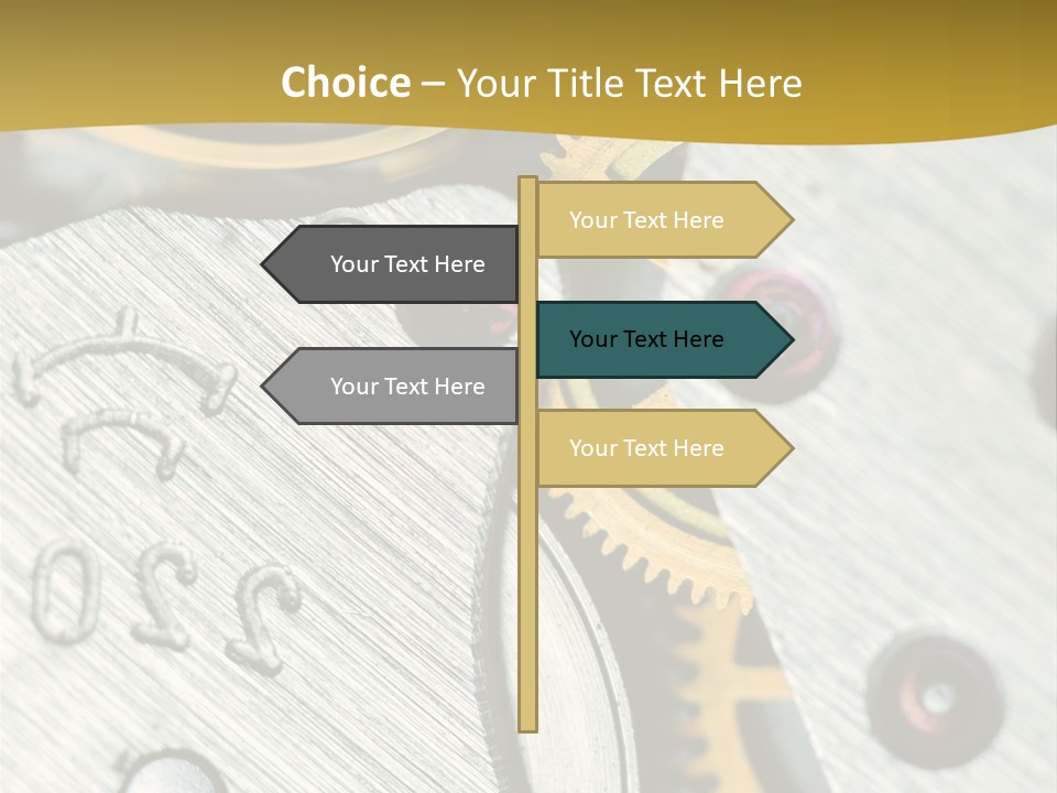 Time Circle Isolated PowerPoint Template