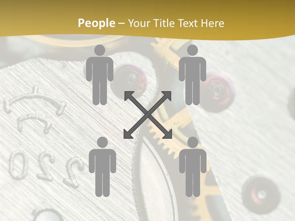 Time Circle Isolated PowerPoint Template