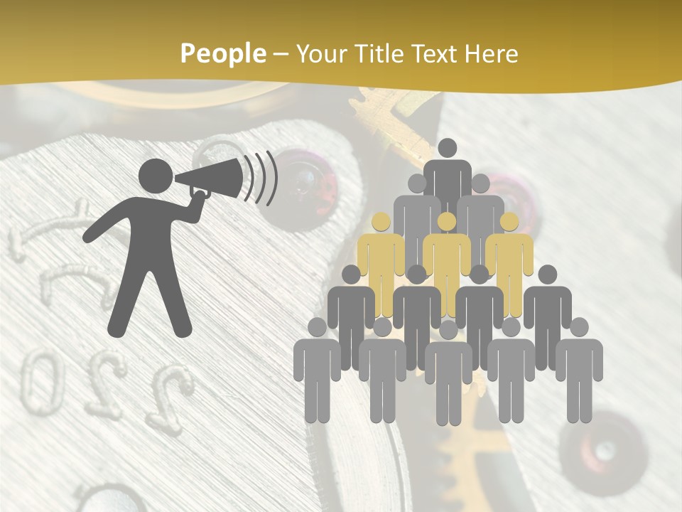 Time Circle Isolated PowerPoint Template