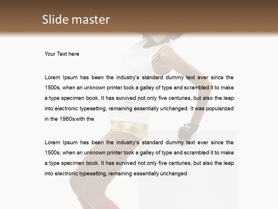 Teamwork Character Happy PowerPoint Template