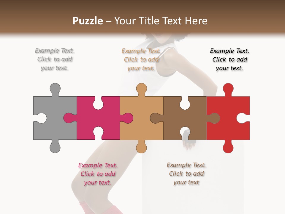 Teamwork Character Happy PowerPoint Template