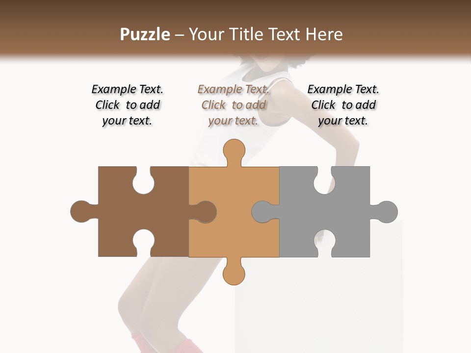 Teamwork Character Happy PowerPoint Template