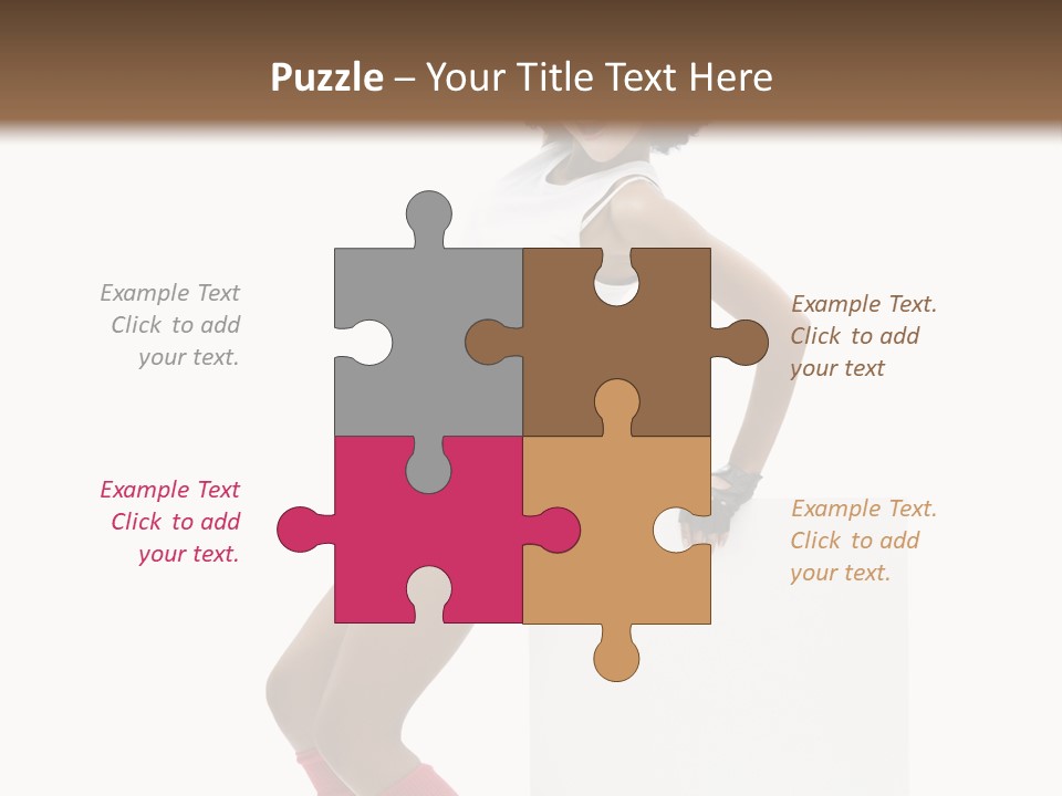 Teamwork Character Happy PowerPoint Template