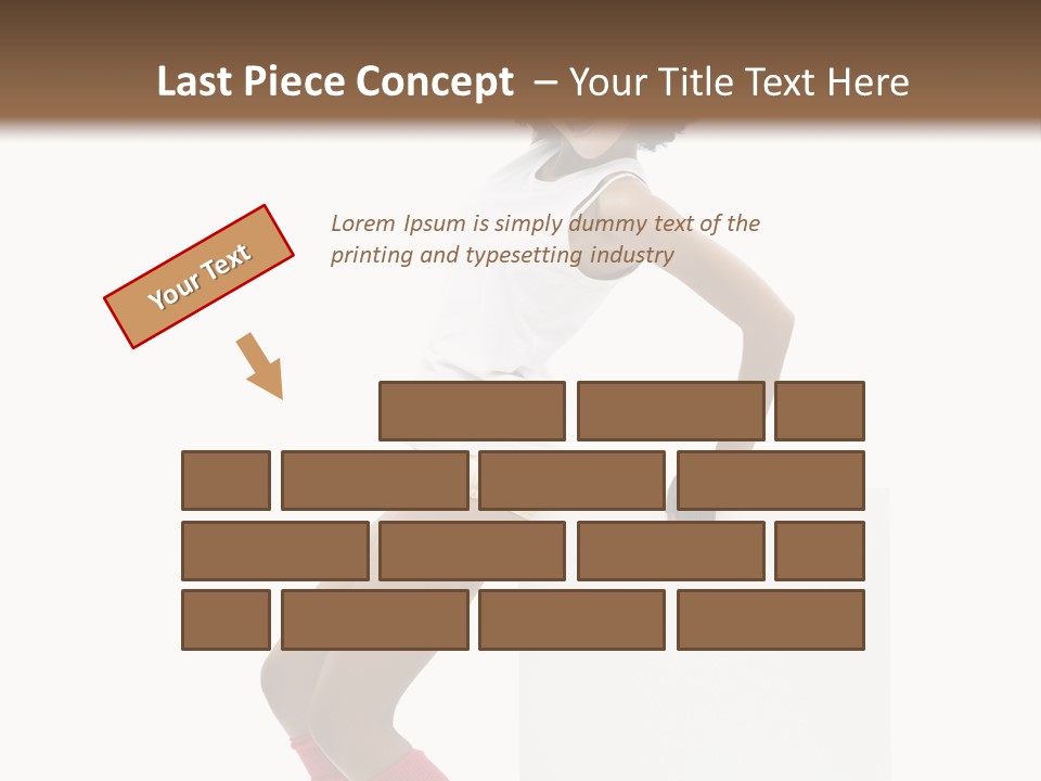 Teamwork Character Happy PowerPoint Template