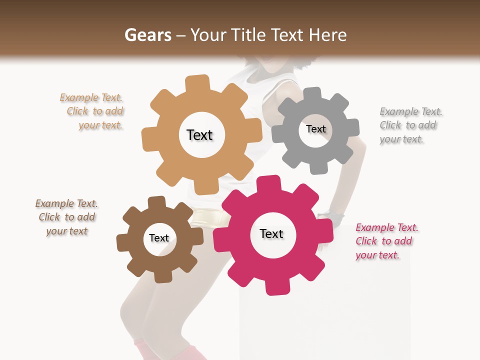 Teamwork Character Happy PowerPoint Template