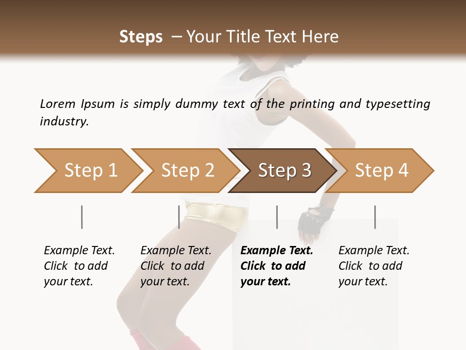 Teamwork Character Happy PowerPoint Template