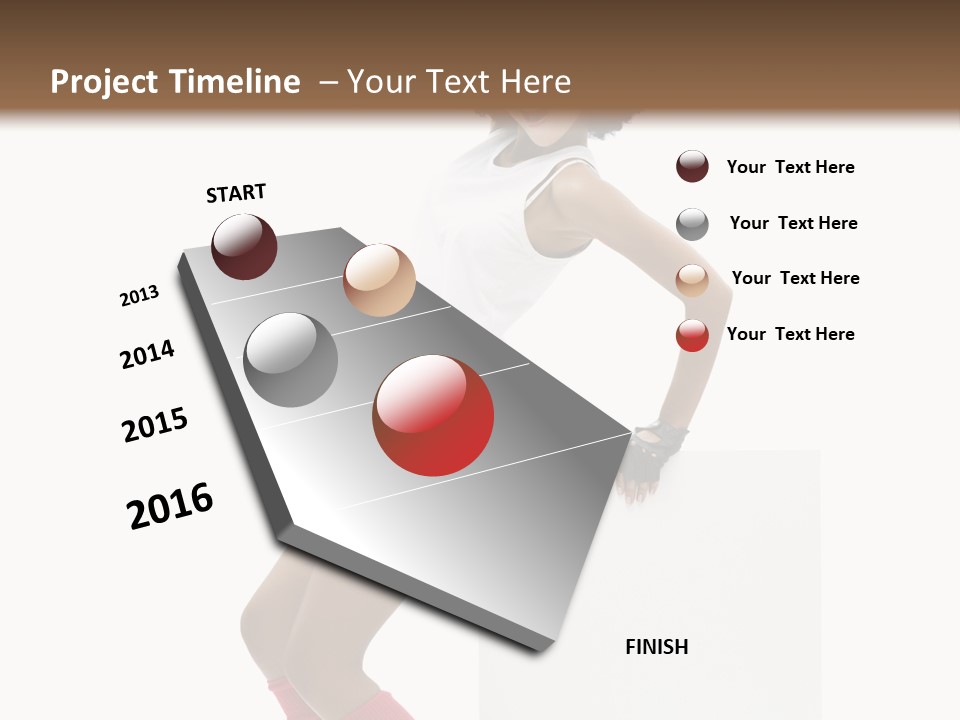 Teamwork Character Happy PowerPoint Template