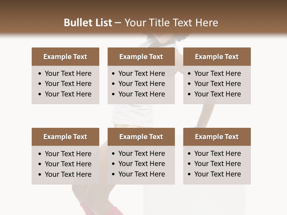 Teamwork Character Happy PowerPoint Template