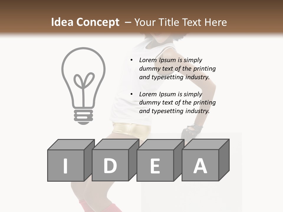 Teamwork Character Happy PowerPoint Template