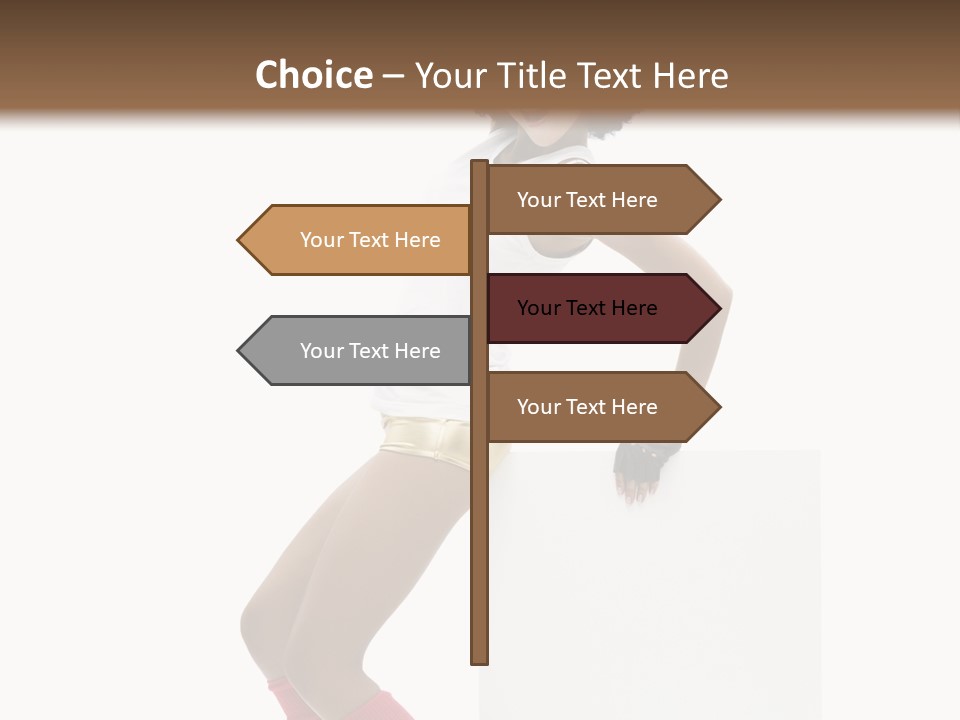 Teamwork Character Happy PowerPoint Template