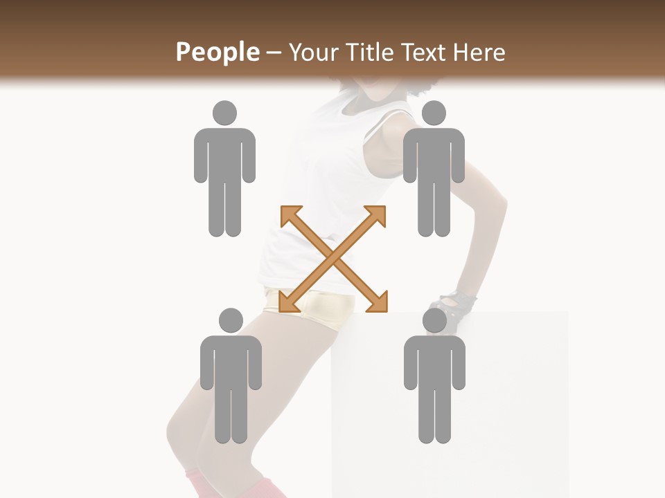 Teamwork Character Happy PowerPoint Template