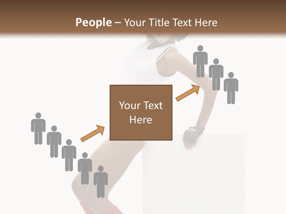 Teamwork Character Happy PowerPoint Template