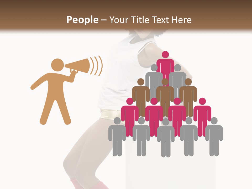 Teamwork Character Happy PowerPoint Template