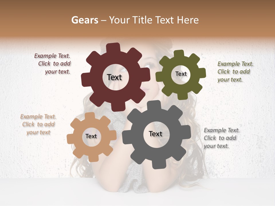 Gray Cold Blond PowerPoint Template