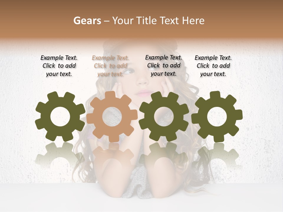 Gray Cold Blond PowerPoint Template