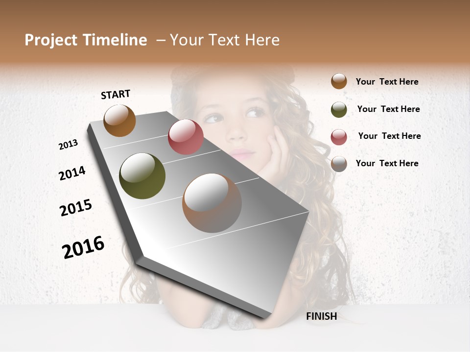 Gray Cold Blond PowerPoint Template