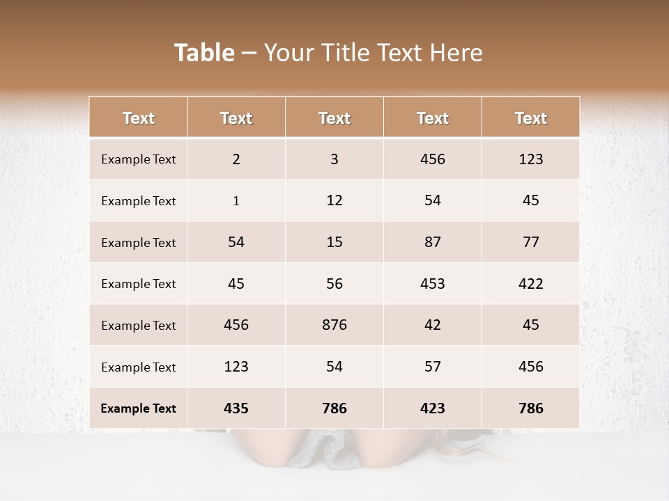 Gray Cold Blond PowerPoint Template