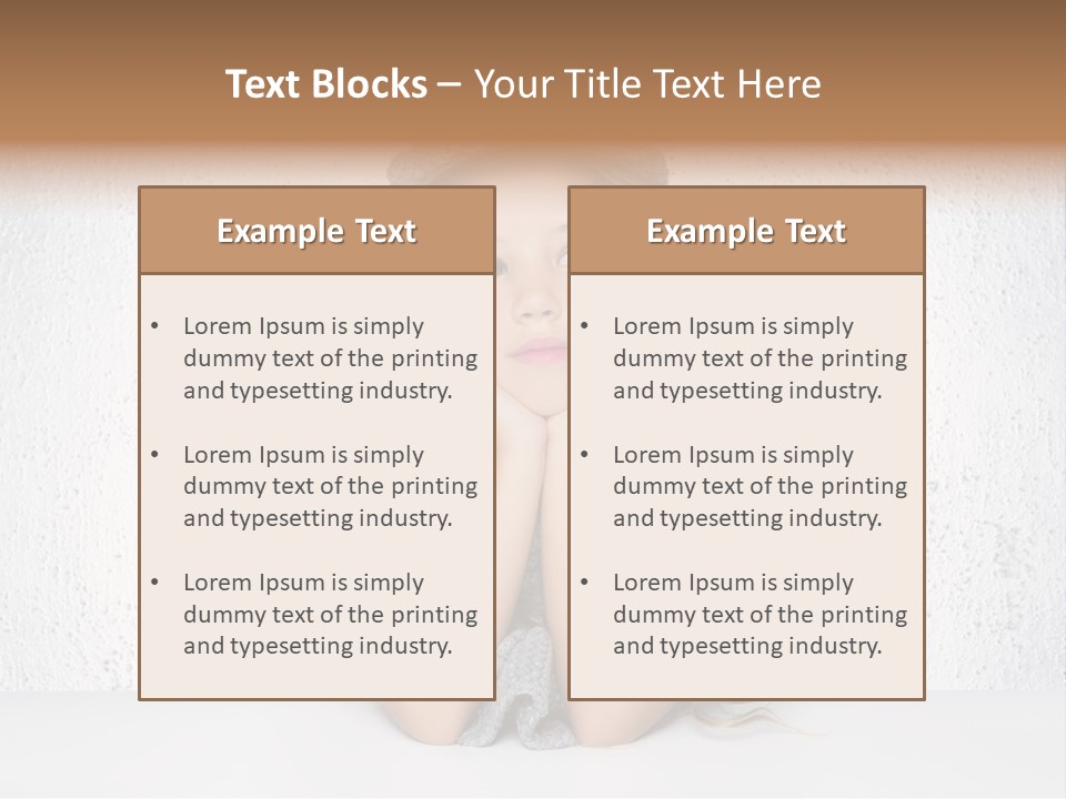 Gray Cold Blond PowerPoint Template