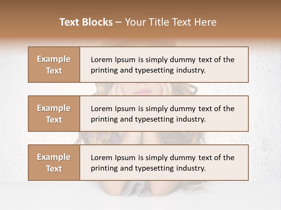 Gray Cold Blond PowerPoint Template