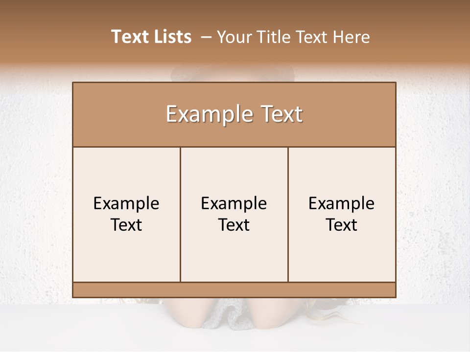 Gray Cold Blond PowerPoint Template