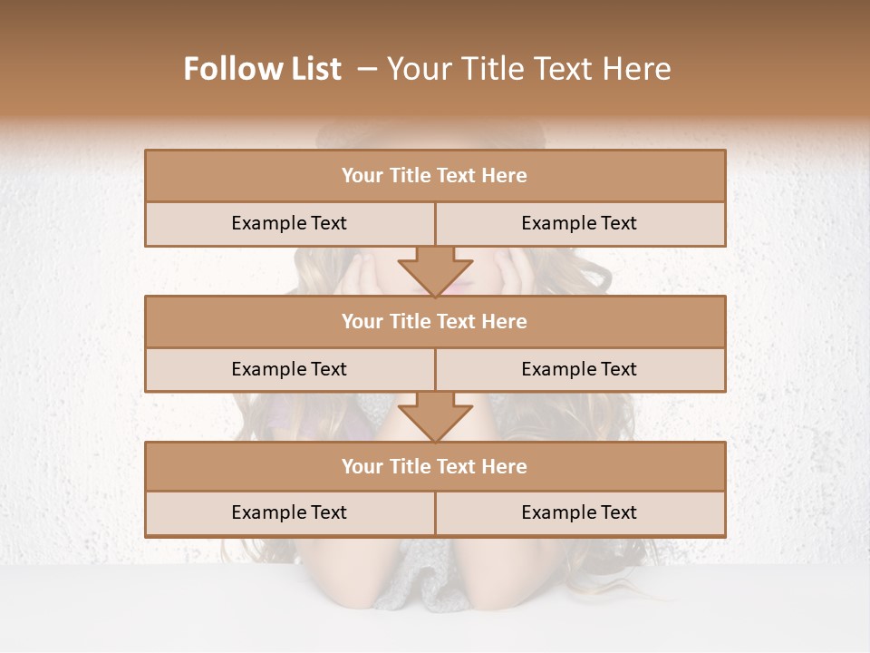 Gray Cold Blond PowerPoint Template